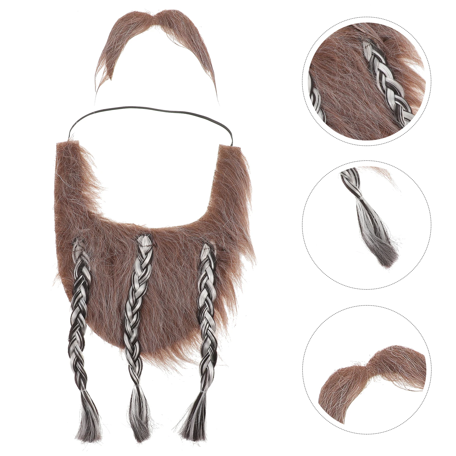 

1 Set Fake Prop False Funny Cosplay Halloween Party Supply Realistic Costume Facial Hair Diy Decor Carnival Beard Prop Stage