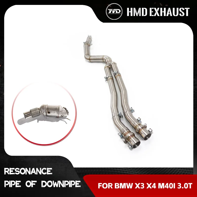 

Middle pipe and Downpipe SS304 for BMW X3 X4 M40I 3.0T Exhaust pipe OE-Quality 2025 Upgraded