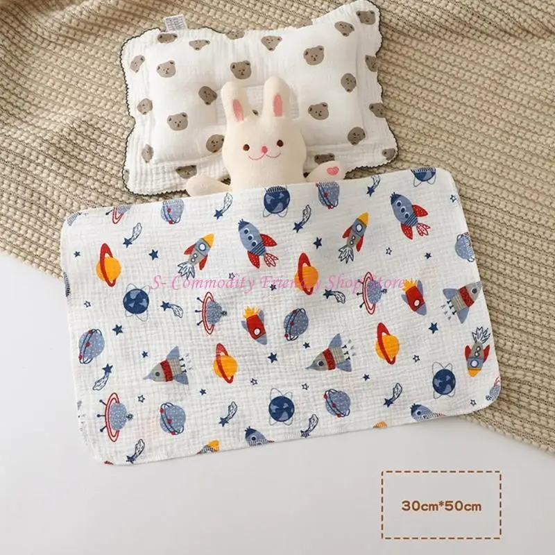 

85AE Многофункциональное хлопково-марлевое полотенце, дышащее муслиновое детское полотенце для ухода за животиком