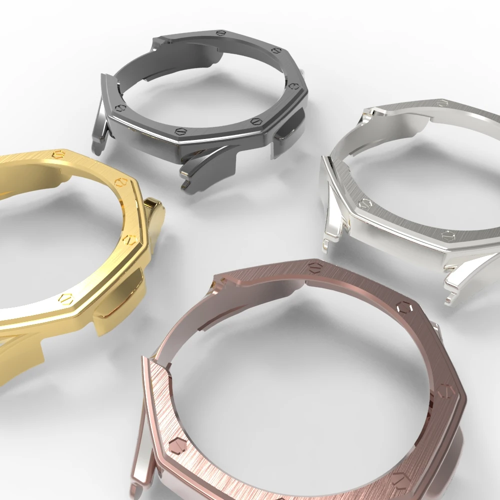 QZYLTD Case+glass Samsung Galaxy Watch Case 4 or 6 Classic 42mm 46mm 43mm 47mm Cover protective shell