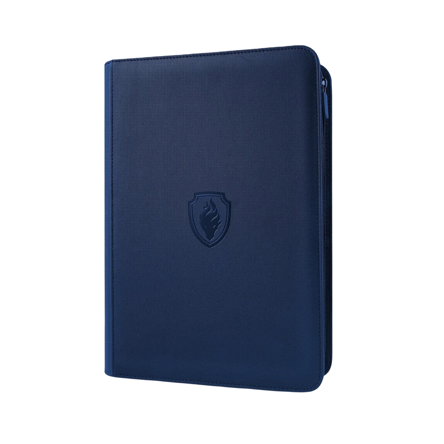 9 Pocket Trading Card Binder, PU Cover Zipper Card Collection Album, Sturdy 360 Side-Loading Card Folder Holder for Game Cards image 3