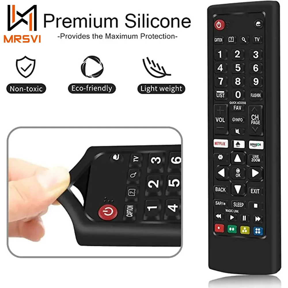 غطاء جهاز تحكم عن بعد من السيليكون الناعم مضيء لسلسلة LG AKB حافظة حماية متينة مضادة للانزلاق ومضادة للسقوط ملحق أنيق للتلفزيون
