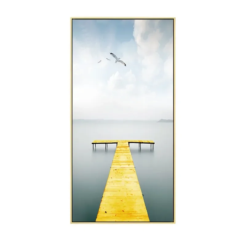 Nordic Entrance Decorative Painting Modern Simple Fresh Corridor Aisle Vertical Wall Art Home Fantasy Light Luxury