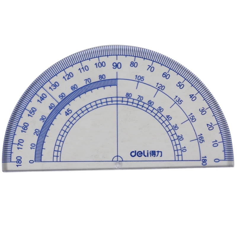 Deli 4 PCS/Lot Ruler Set Square Triangle Ruler Transparent Precision Measuring Tool 9597