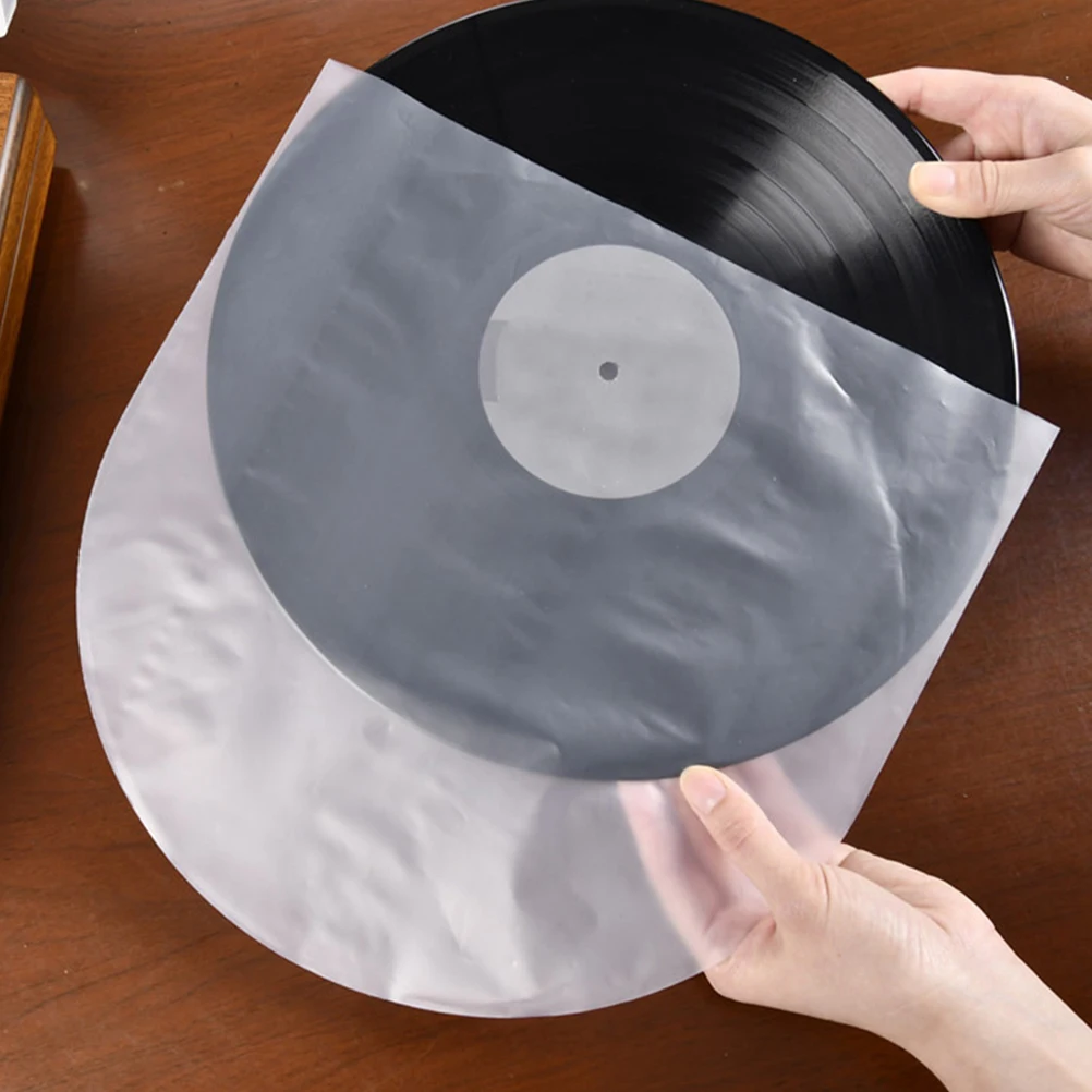 

100pcs Vinyl Record Sleeves Clear Anti static Inner Sleeves 30 6x30 8cm Durable Protective Bag For Albums Gardening Table