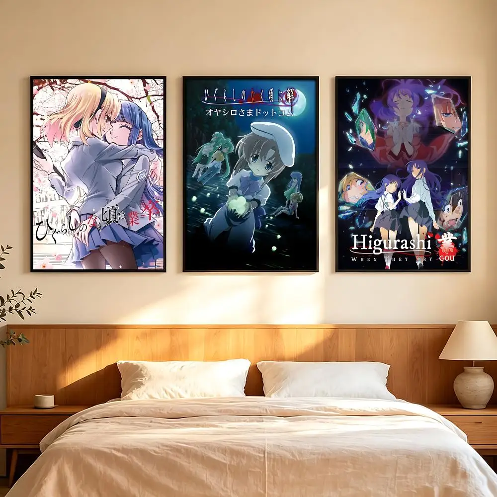 anime Higurashi Sotsu Poster Poster HD Printing Comfortable and Fresh Style Wall Art Home Decor Living Room Cafe Gift