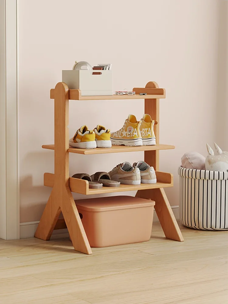 Children's Solid Wood Storage Rack Picture Book Rack Multi-Functional Baby Toy Multi-Layer Bookshelf Combination Storage Rack1