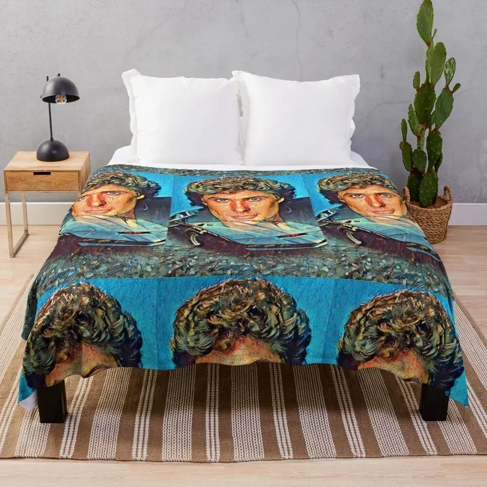 

David Hasselhoff Throw Blanket All Weather Soft Throw Blanket for Sofa