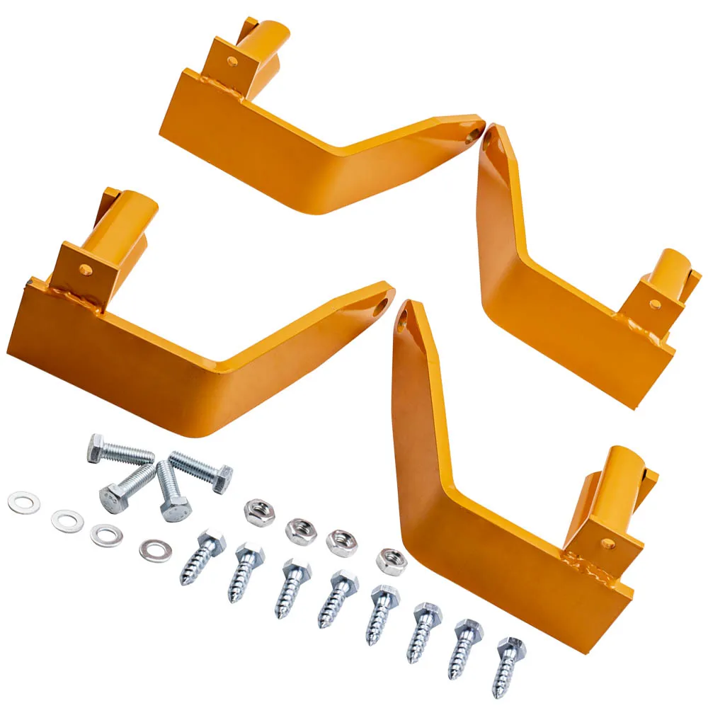 

Универсальные крепления для кемпингового снаряжения - набор из 4 штук - желтые