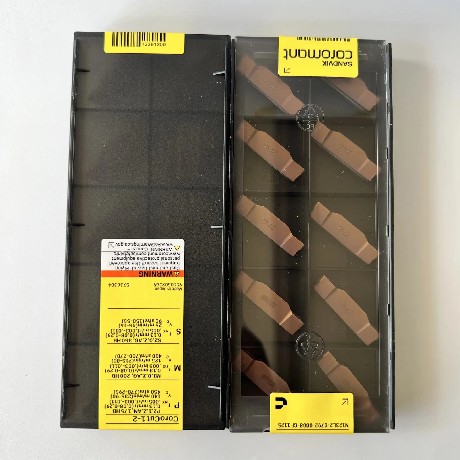 

SANDVIK / N123L2-0792-0008-GF 1125 / Hard alloy CNC Blade 10 Pcs