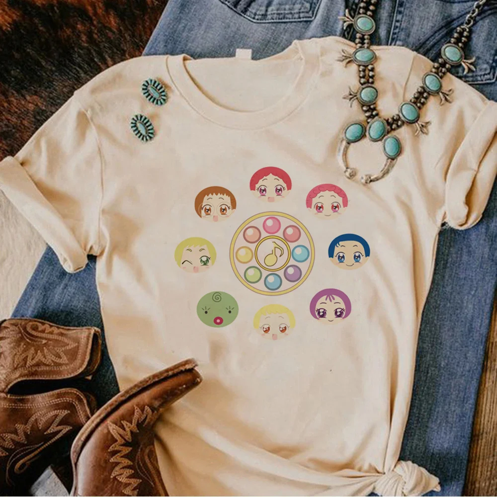 Ojamajo Doremi t-shirts women Japanese tshirt girl 2000s clothing