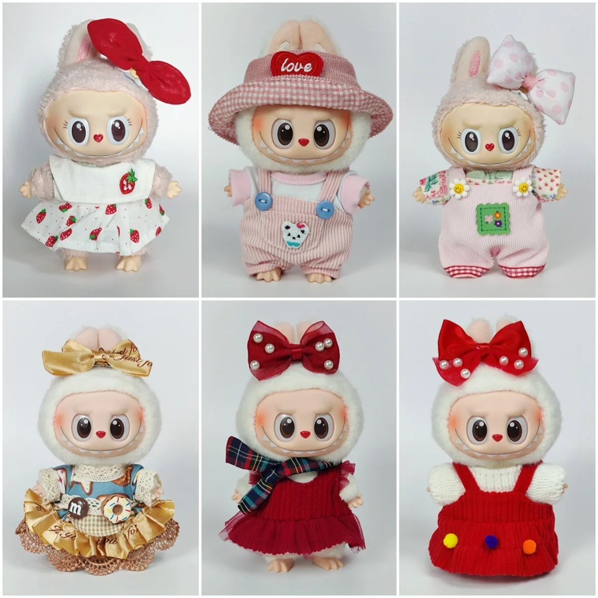 

Мини-плюшевая кукла 17 см, одежда и аксессуары для Кореи Kpop EXO Labubu I II Idol Dolls — подарок для сидения на вечеринку