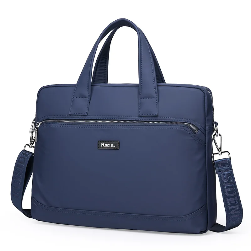 กระเป๋าเอกสารผู้ชายสุดหรูอเนกประสงค์ ทำจากไนลอน กระเป๋าทำงานเรียบง่าย ความจุขนาดใหญ่ สะพายไหล่เดียว ใช้เป็นกระเป๋าถือสำหรับนักธุรกิจหรือกระเป๋าสะพายข้าง