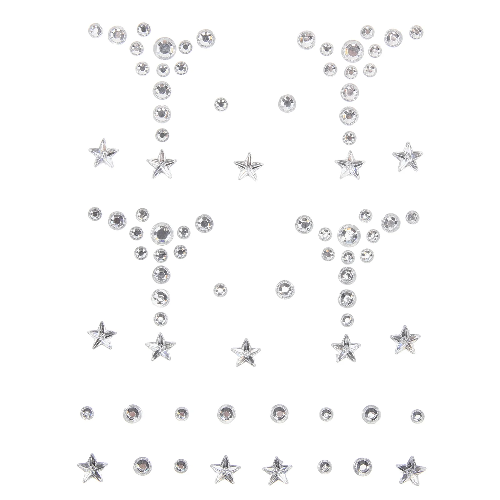 Rhinestone Stickers Face Jewels Eye Gems Gemstone Nail for Makeup Self Adhesive