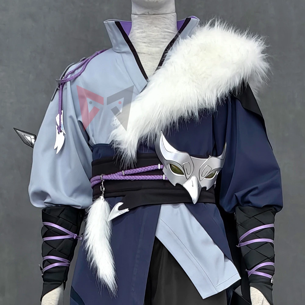 New Game Ninja Uchihang Sasukesing Cosplay Costume Hero Shirt Pants Cloak Mask For Game Party Halloween Custom Made view 4