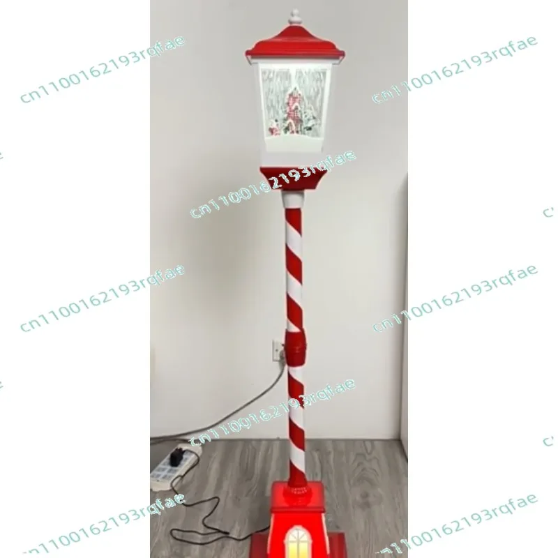 Small Street Lights Dynamic Interior Festival Dress Up Products Music Lights Lucky Snow Christmas Ornaments New European Snow