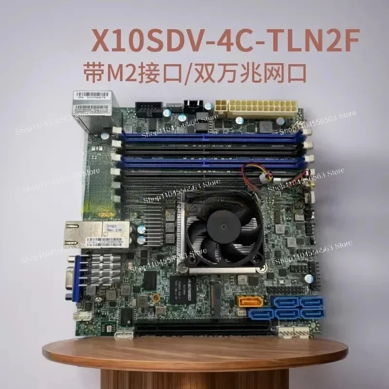 Placa base X10SDV-4C-TLN2F con CPU Xeon D-1521 y puertos duales de 10 GbE para servidor NAS y ITX