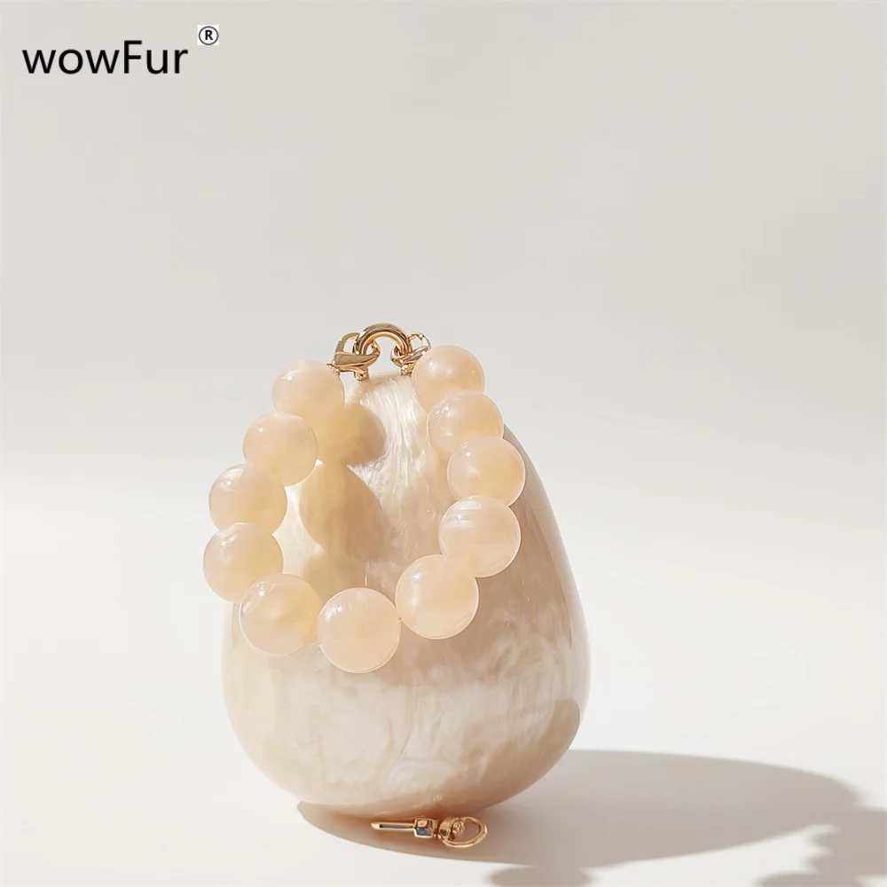 Mini Kleine Lippenstift Tasche Perlen Top Griff Abend Handtaschen Party Geschenk Strand Perle Nude Hochzeit Braut Weibliche Clutch Handtasche Tasche