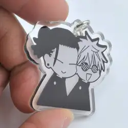 Anime Jujutsu Keychain Cosplay Geto Suguru Satoru Gojo Matching JJK Phone Charm Accessory Pendant Keyring Bag Jewelry Gift