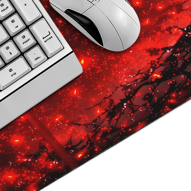 Red Spider Lilies Black Crows Mouse Pad Gaming printon demand HD Mousepad XXL Mouse Mat Natural Rubber Carpet Mouse Mats