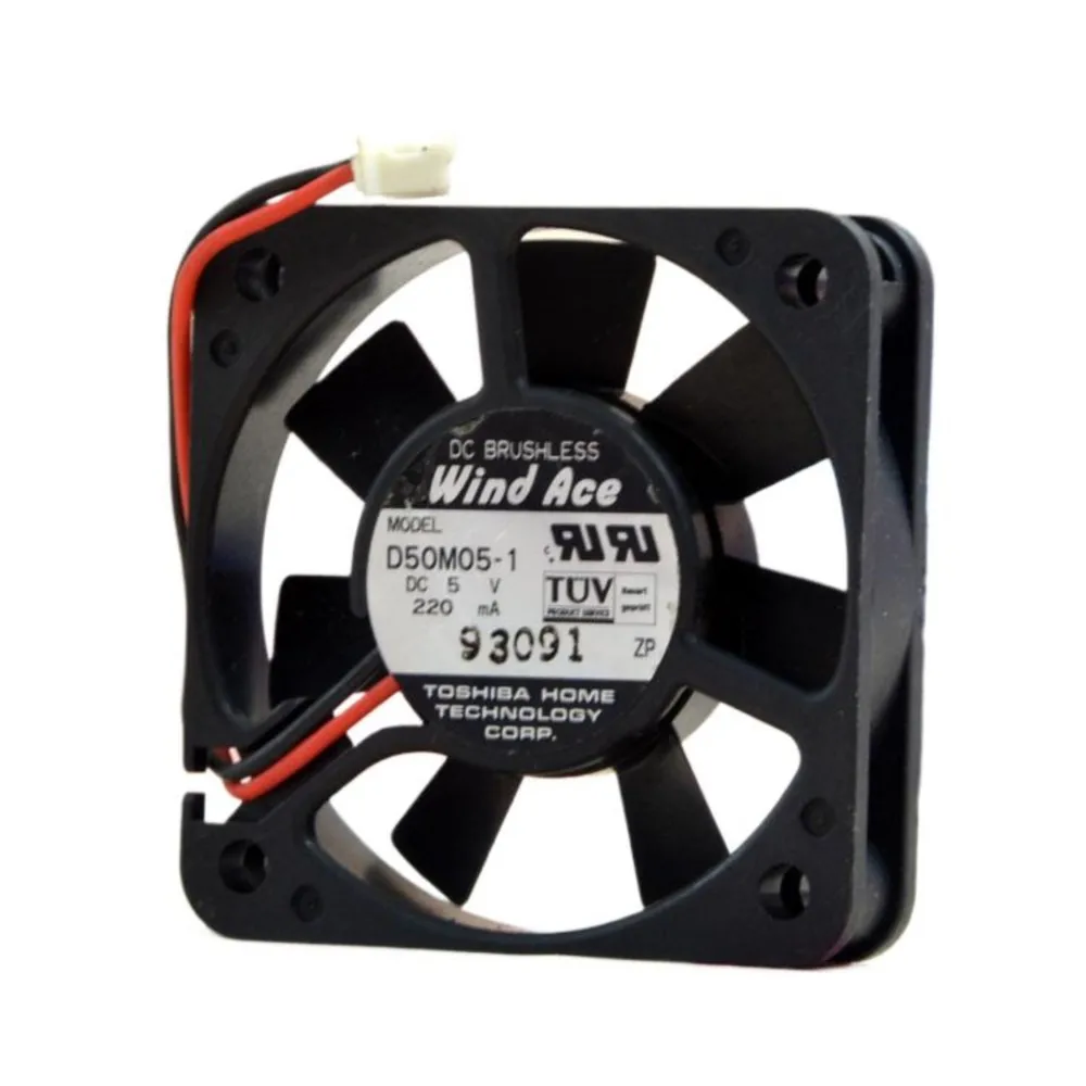 Toshiba Wind Ace 5010 5cm 5V 220mA 0.22a Silent Fan Power D50M05-1