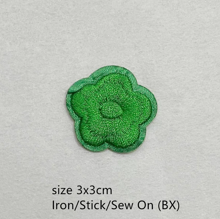 10 Pcs Stick Iron Flowers Embroider Patch Embroidered Clothing Hat Bag Shoe Repair Material Phone Gift Box Decor DIY Accessory image 2