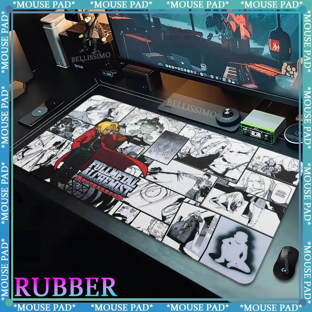 F_Fullmetales Alchemist Mouse Pad Game pads Oversized Gaming Esports mouse pads Kawaii Mouse New products Computer gamers Pad
