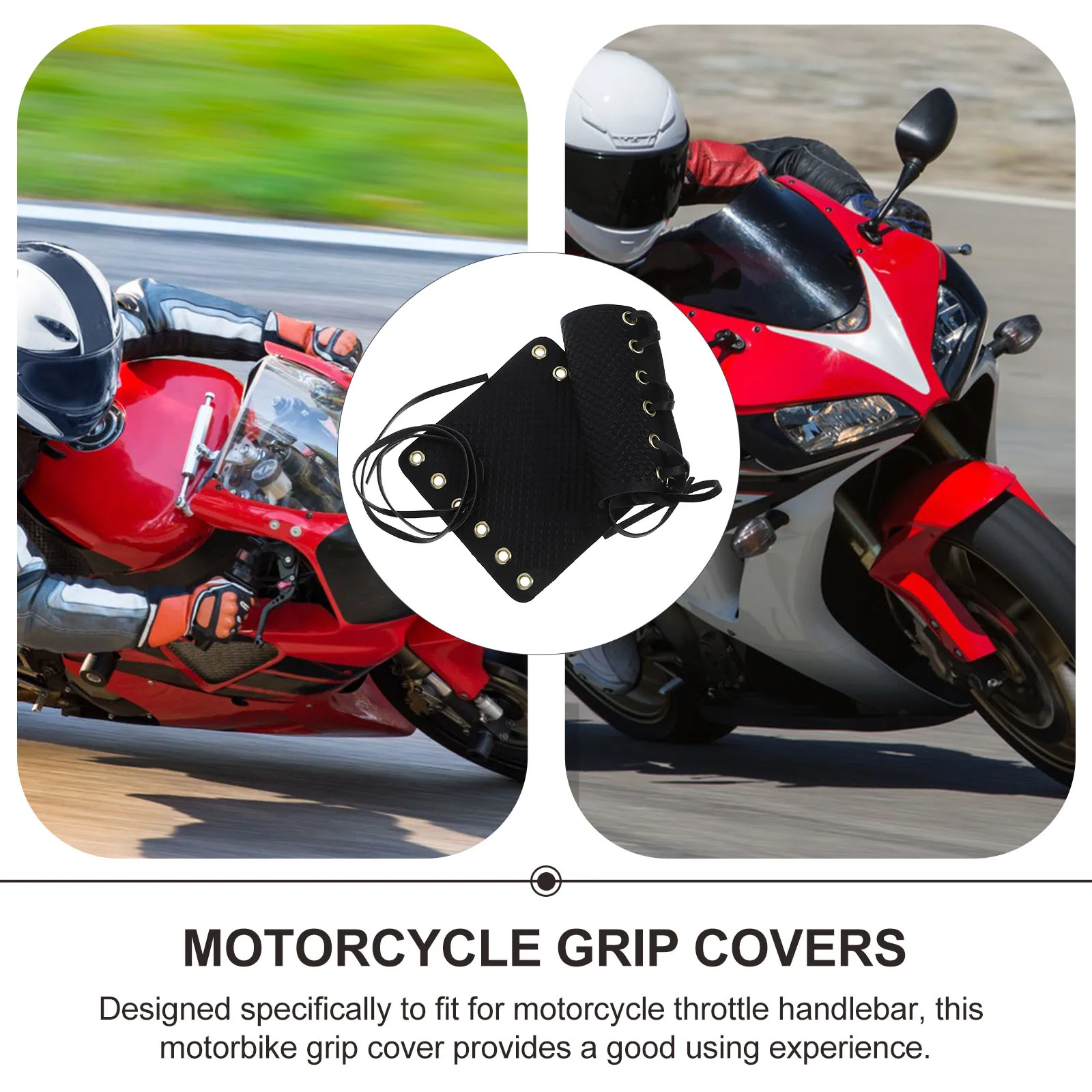 

2 Pcs Locomotive Handlebar Cover Covers for Motorcycle Motorbike Throttle Grip Grips