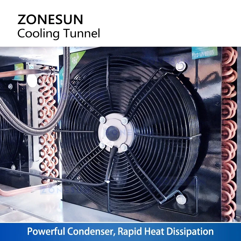 Zonesun Cooling Tunnel Conveyor Bottle Cooling Conveyor Machine Chocolate Cooling Tunnel ZS-CT4