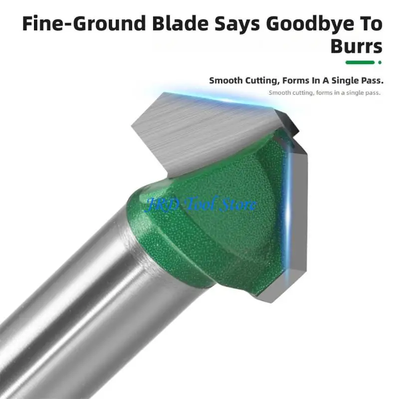 

A2UD 1/4inch/6mm/8mm Chamfering Bit 90 Degree Easy Installation Accessories