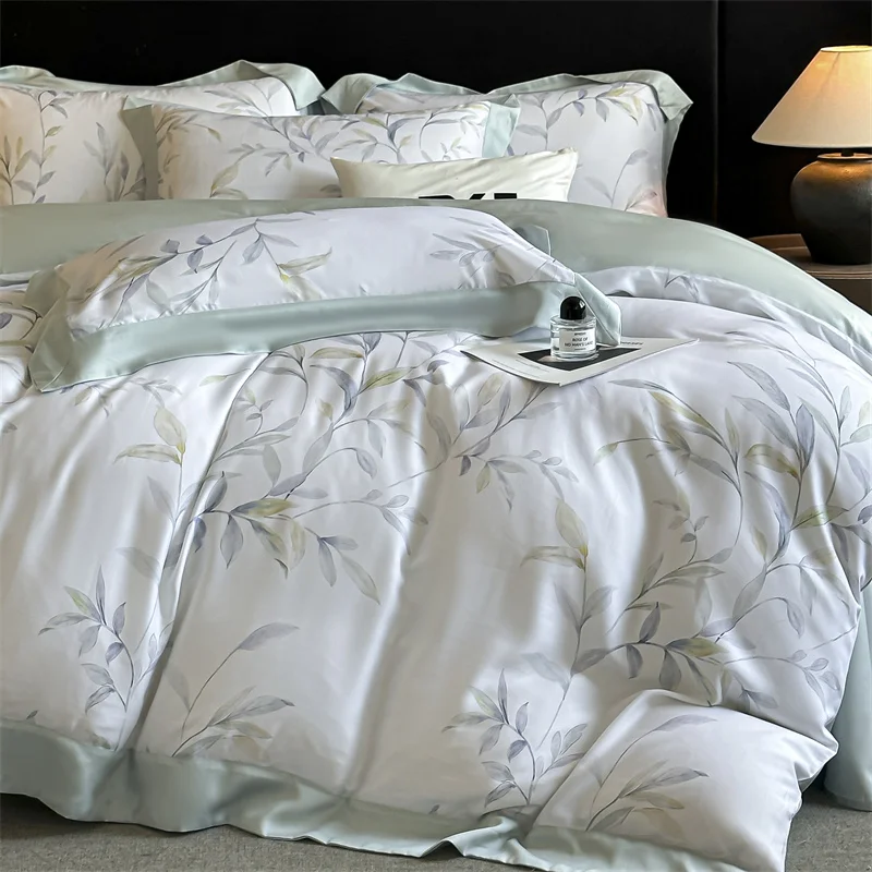 

Queen Size 4Pcs Bedding Set Duvet Cover Bed Sheet Pillowcases 4Pcs