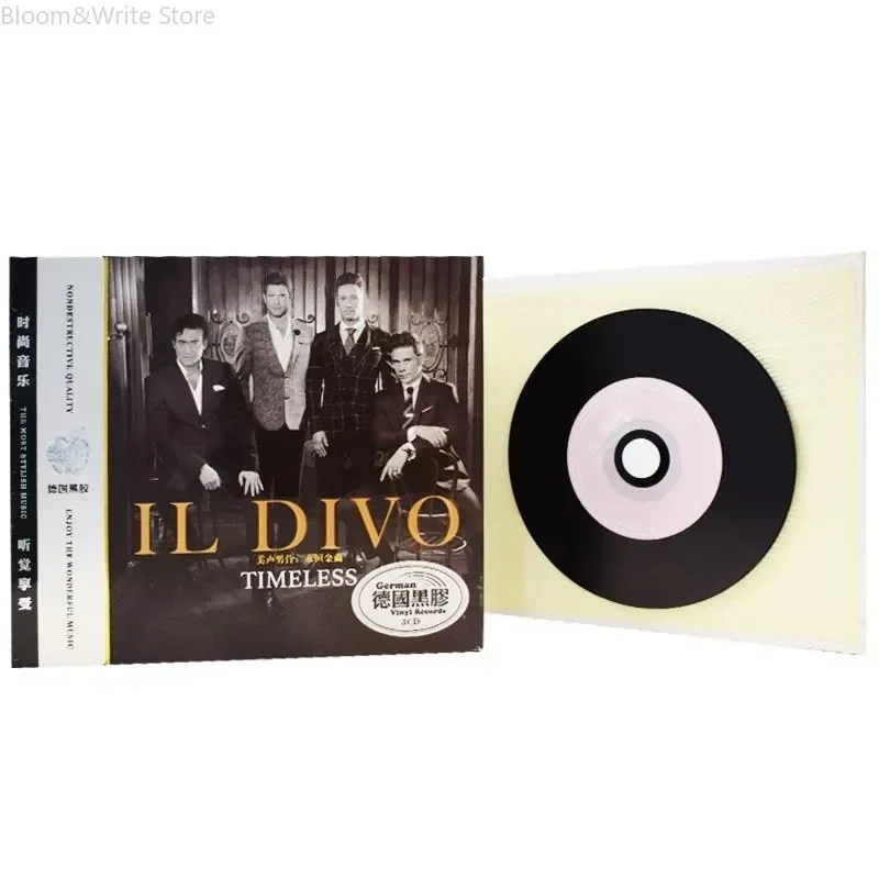イル・ディーヴォのcd：タイムレス・ゴールデン・ヒッツ、ヨーロッパとアメリカの英語音楽ディスク、ロスレス音質ビニール、車用cdディスク