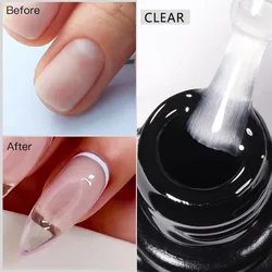 XEIJAYI 7ML Quick Extension Nail Gel Vernis Semi Permanent Acrylic Crystal White Clear Nude Gel Nail Polish UV Construction Gel