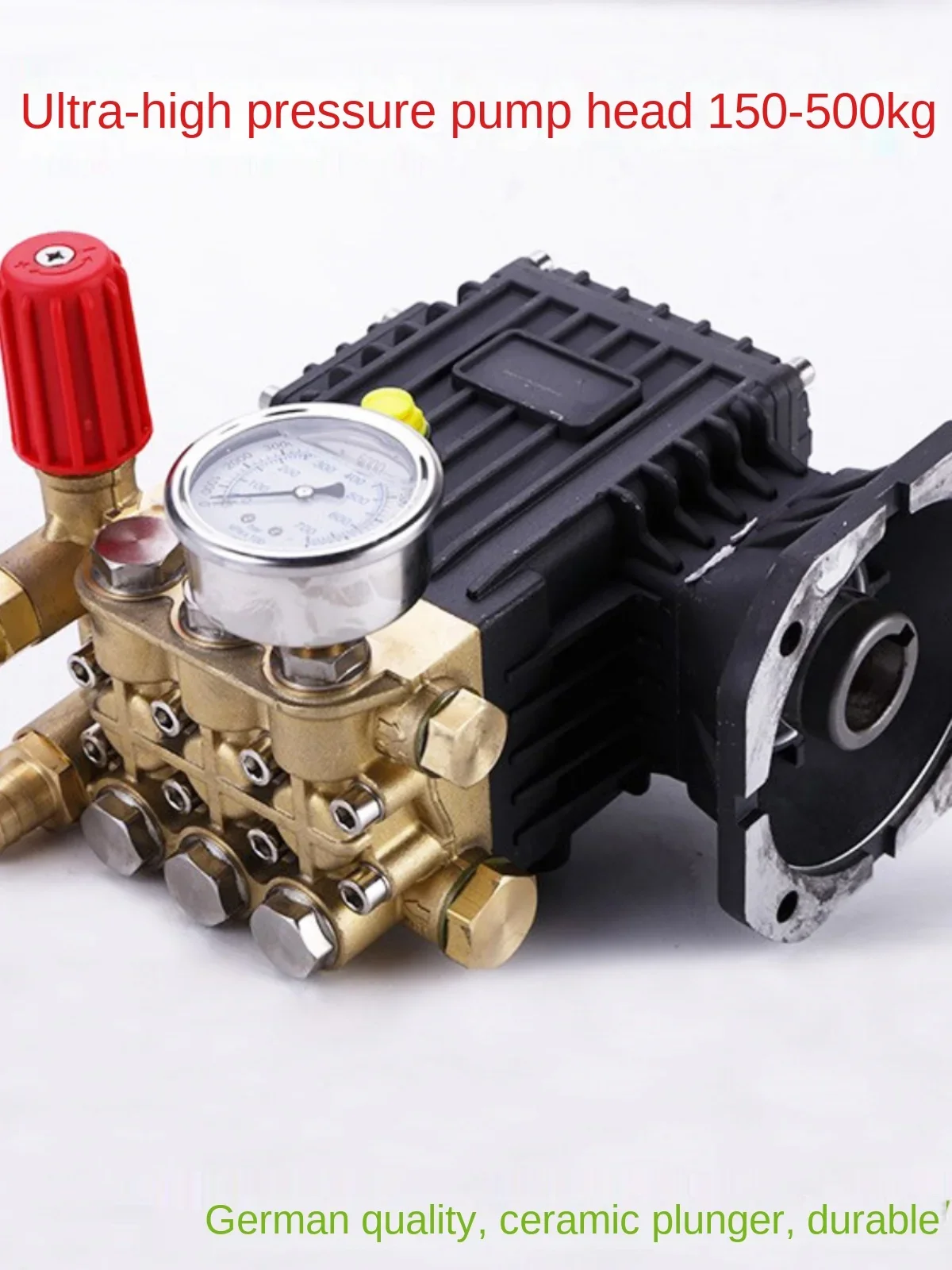 Ultra-high pressure cleaner pump head car wash machine head ceramic plunger copper pump humidification fog pump