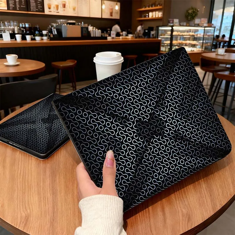 

Metal Grid Hexagonal Texture For Lenovo Pad Tab Legion Xiaoxin Y900 Y700 K10 M10 P11 3rd Pro GT Plus Gen Cover Tablet Case