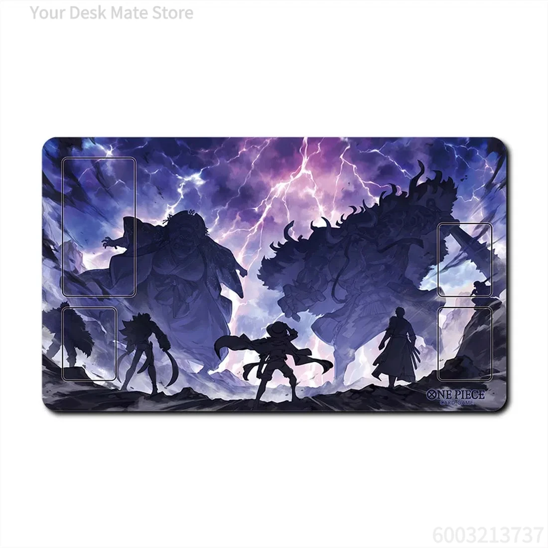 One Piece Gecko Moria TCG Spielmatte, schöne, rutschfeste, wasserdichte Schreibtischunterlage, geeignet für den täglichen Gebrauch im Büro