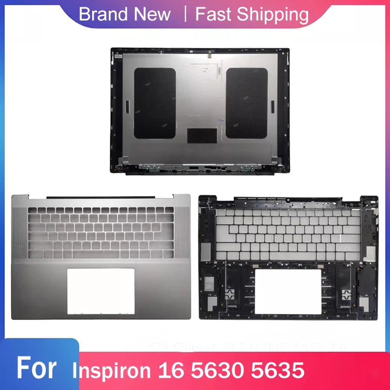 

Новинка, подставка для ноутбука DELL Inspiron 16 5630 5635 Series, задняя крышка ЖК-дисплея, задняя крышка, подставка для рук, замена верхней крышки A C, серебристая