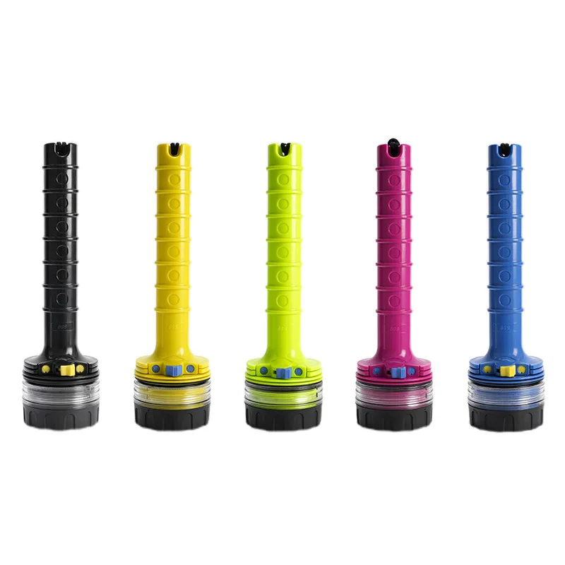 

Мощный водонепроницаемый фонарь для глубоководного дайвинга, светодиодный фонарь с ярким дальнобойным светом для спасательных работ, для использования на открытом воздухе