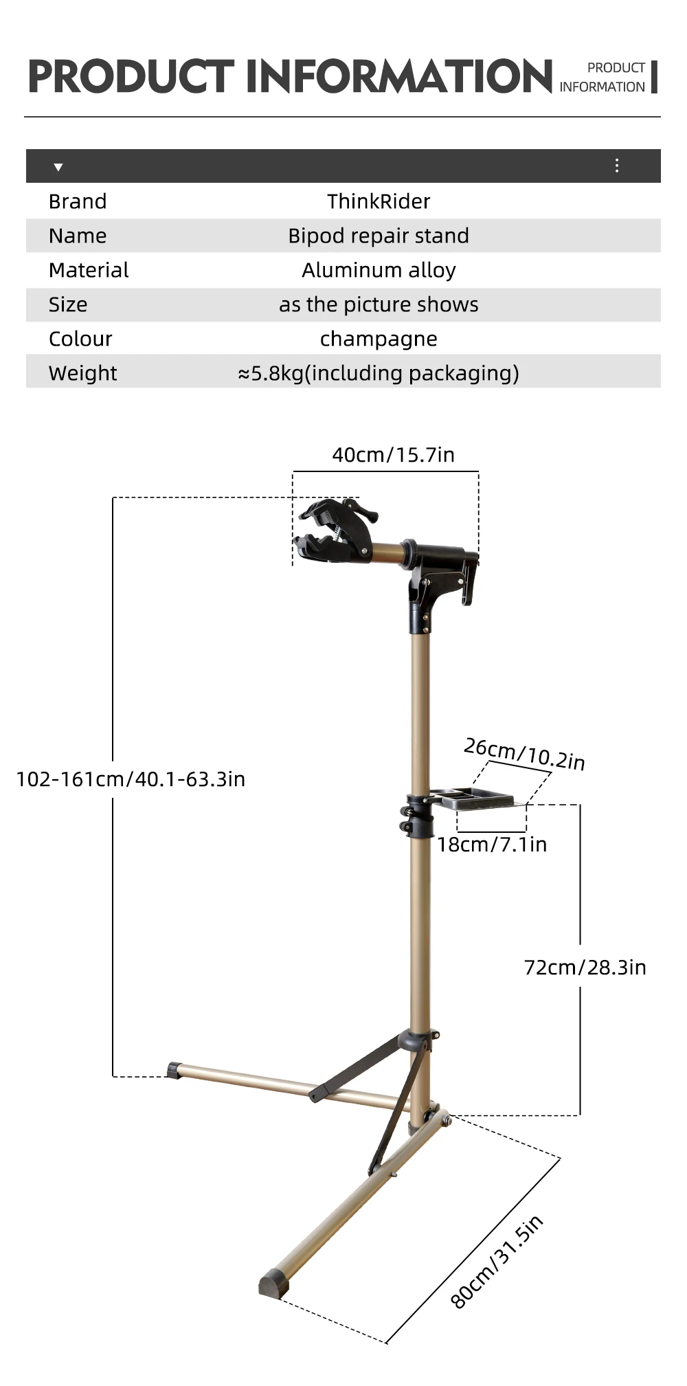 pied pliable vélo réparation support pied - France