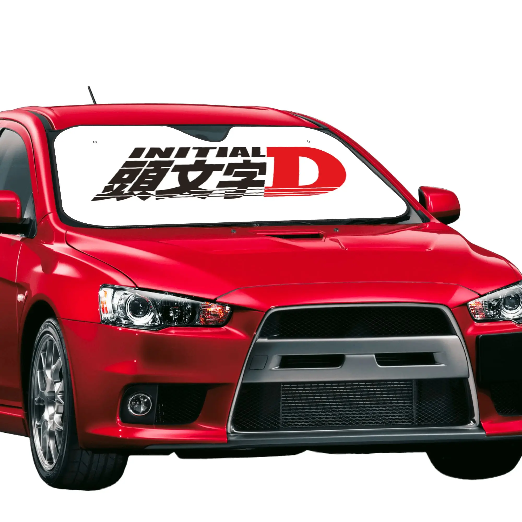Windshield Sun Shade Car Initial D Mountain Drift Racing Solar Reflector Protector  Visor Screen Cover Vehicle Windscreen