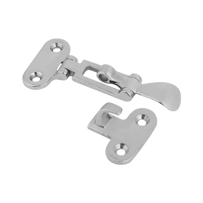 Stainless Steel Lockable Clamp Locker Hatch Marine Hardware Boat Shackle Accessories Locker Hatch Deck Lock