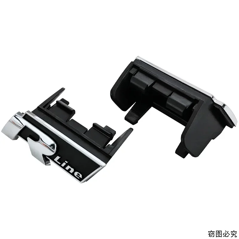 شعار السيارة ABS شعار الشبكة الأمامية لـ R Rline Touareg Polo GTI Golf Tiguan CC Passat R36 Scirocco اكسسوارات السيارات