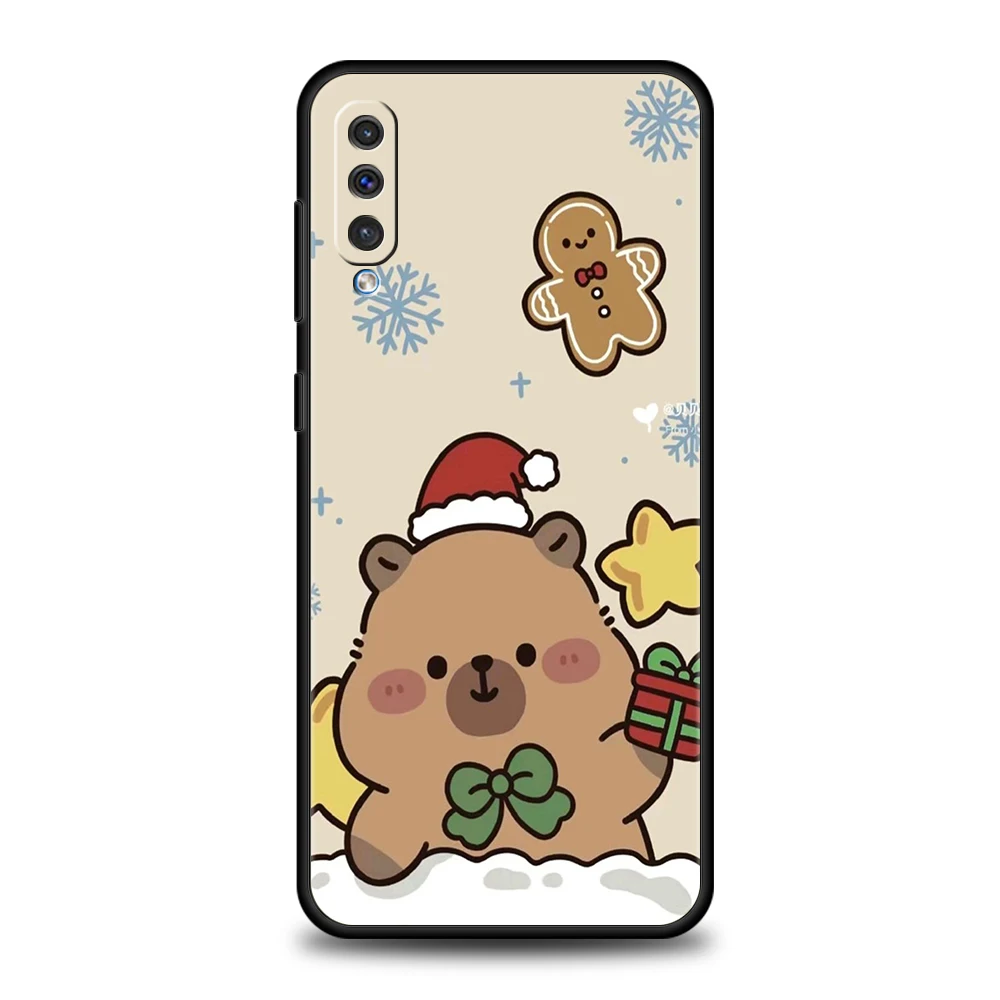 Cute Capybara Phone Case for Samsung Galaxy A24 A13 A53 A73 A33 A22 A12 A02 A03 A05 A70 A50 A10 A20 5G Soft TPU Shell Capas Bags