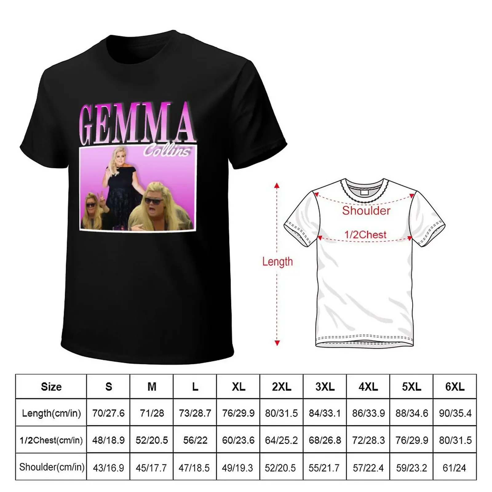 Gemma Collins 90s Vintage T-Shirt summer tops oversizeds graphic shirts street wear men t shirt