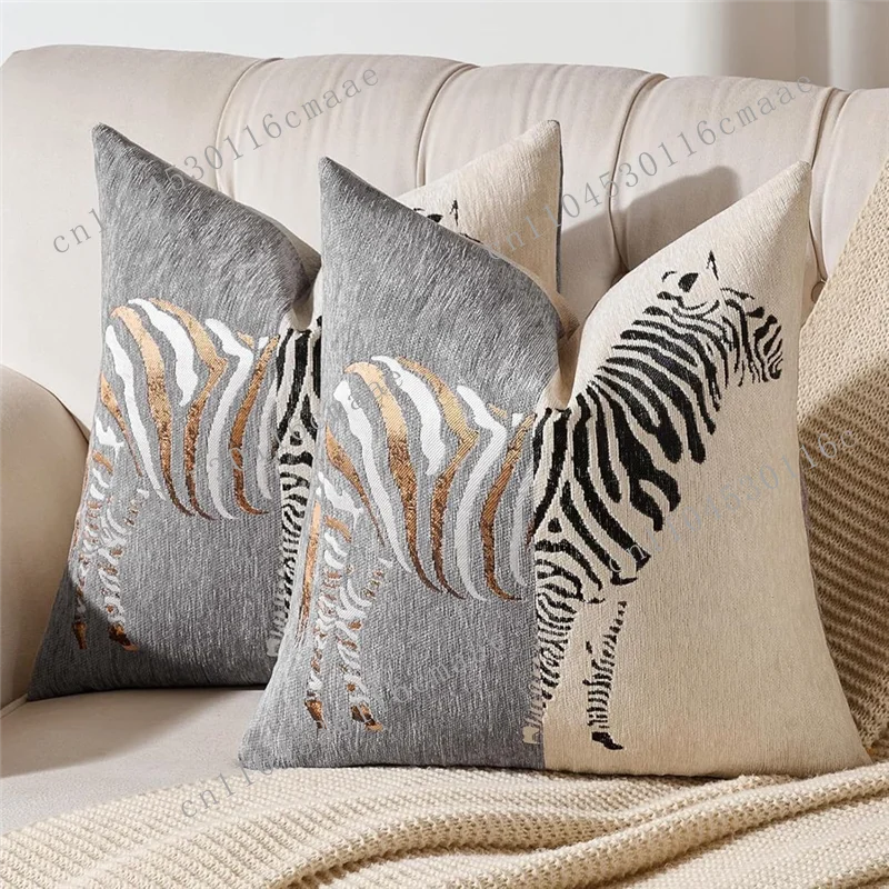 New Patchwork Pillow Cover Set of 2-piece Decorative Pillowcase Sofa Bed 18 X 18 Inches