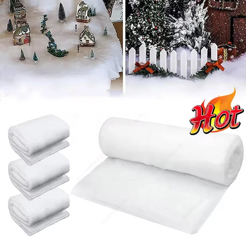 

Thick Soft Snow Cover Create Enchanting Winter Landscapes Snow Carpet Realistic Appearance Artificial Cotton Snow Props NEW