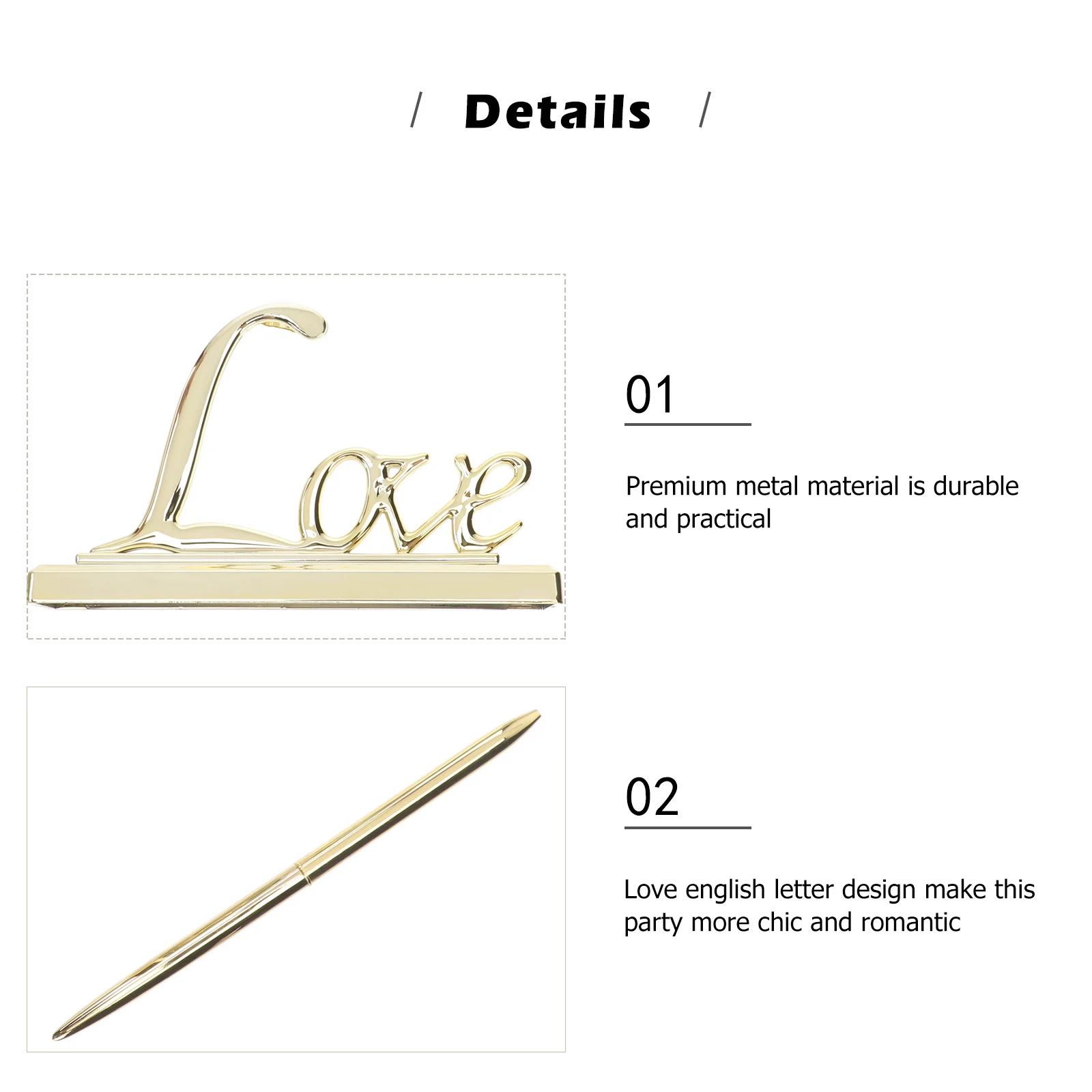 

Металлическая ручка для вывески, английский дизайн с буквами, свадебная гостевая книга, подписка, подарок на помолвку, ручка для гостей
