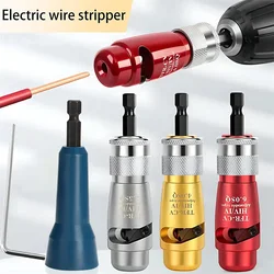 Electrician Wire Stripper Kit For Quickly Stripping Wire Use With Hand Electric Drill Portable Aluminum Alloy Electrician Tool