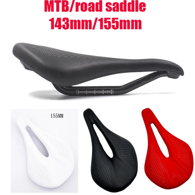 2019 NOWOŚĆ Pu + siodło z włókna węglowego szosowe mtb rower górski siodełko rowerowe dla mężczyzny siodełko rowerowe wygodne siedzisko wyścigowe czerwony biały