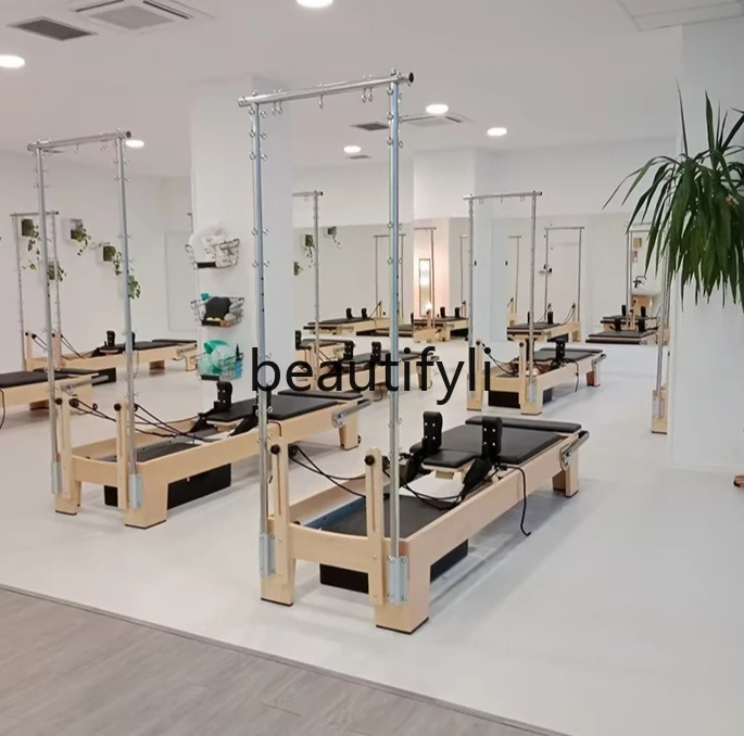 

Efficient Training Maple Half-Rack Pilates Shaping Equipment Posture Correction Fitness Yoga Core Bed